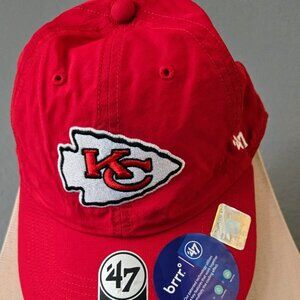 47 Brand Kansas City Chiefs Red Adjustable Cleanup Hat